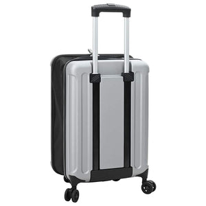 Silberner Koffer mit Schloss, 55,5 cm