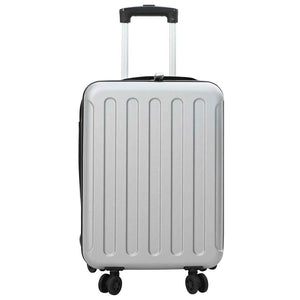 Silberner Koffer mit Schloss, 55,5 cm