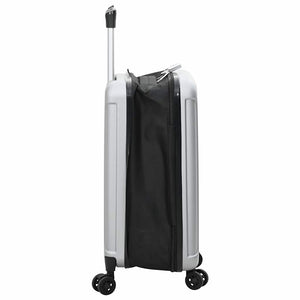 Silberner Koffer mit Schloss, 55,5 cm