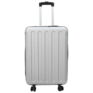 Silberner Koffer mit Schloss, 66 cm
