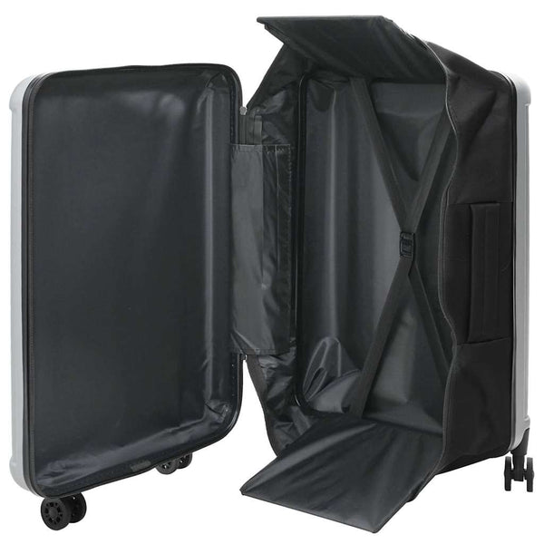 Silberner ABS-Koffer mit Schloss 76 cm