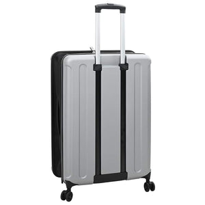 Silberner ABS-Koffer mit Schloss 76 cm
