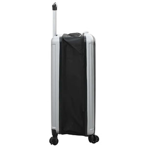 Silberner ABS-Koffer mit Schloss 76 cm