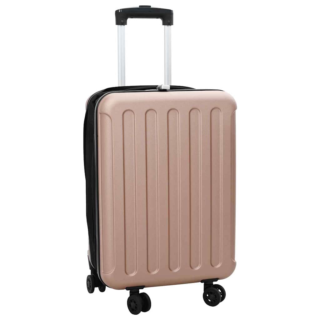Roségoldener Reisekoffer mit Schloss
