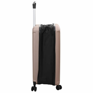 Roségoldener ABS-Koffer mit Schloss, 66 cm
