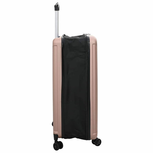 Roségoldener Reisekoffer mit Schloss