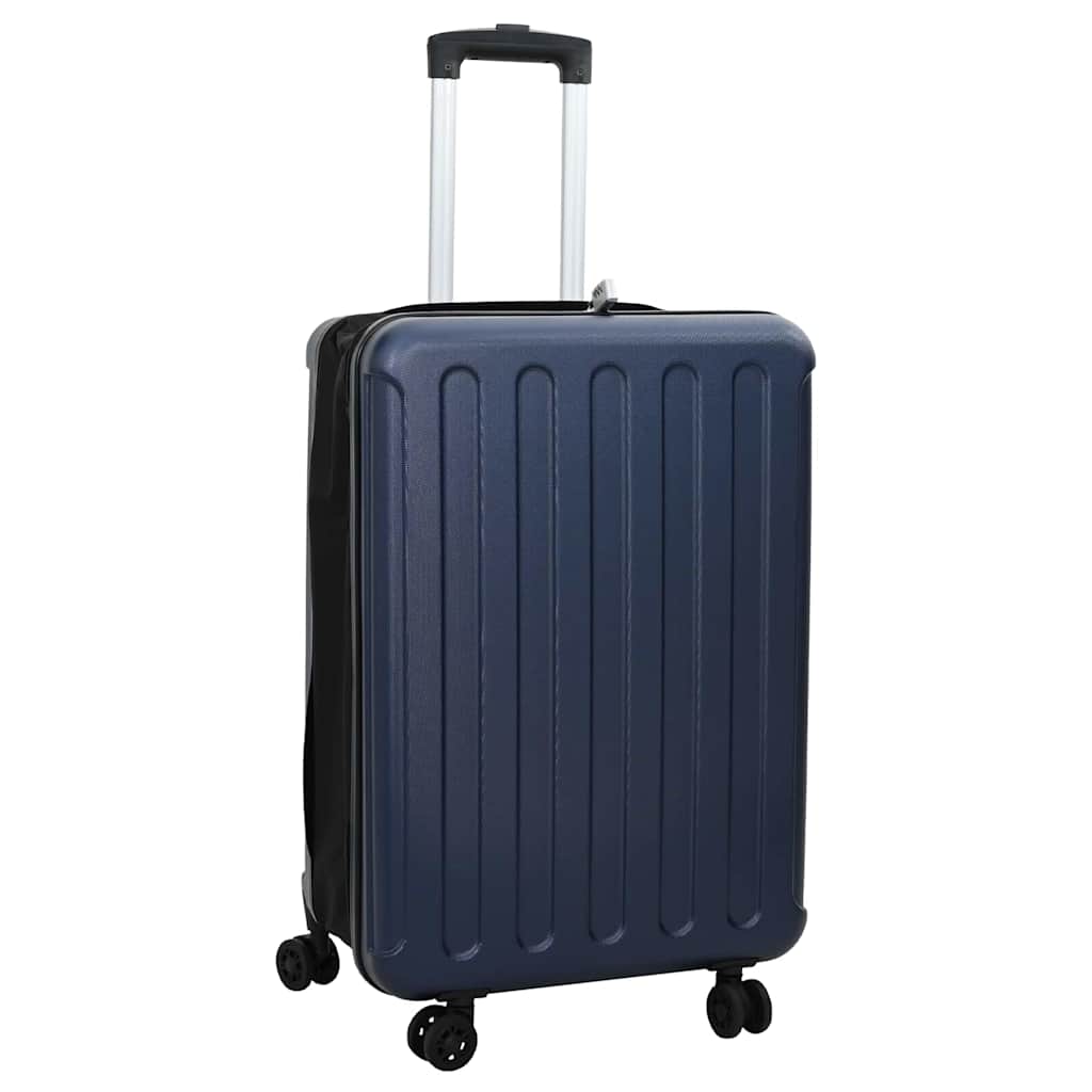 Dunkelblauer ABS Koffer mit Schloss, 66 cm