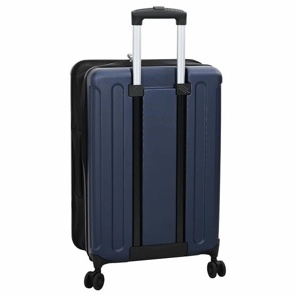 Dunkelblauer ABS Koffer mit Schloss, 66 cm