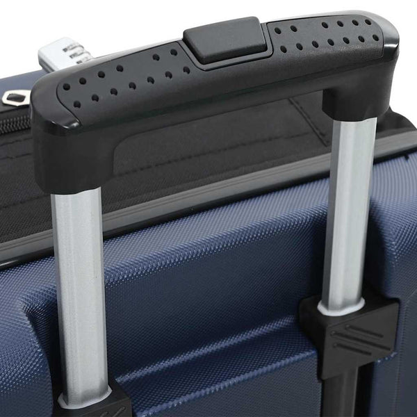 Dunkelblauer ABS-Koffer mit Schloss, 76 cm