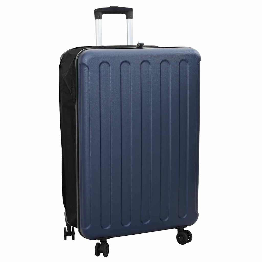 Dunkelblauer ABS-Koffer mit Schloss, 76 cm