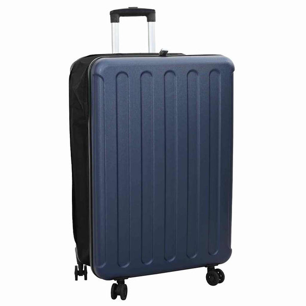 Dunkelblauer ABS-Koffer mit Schloss, 76 cm