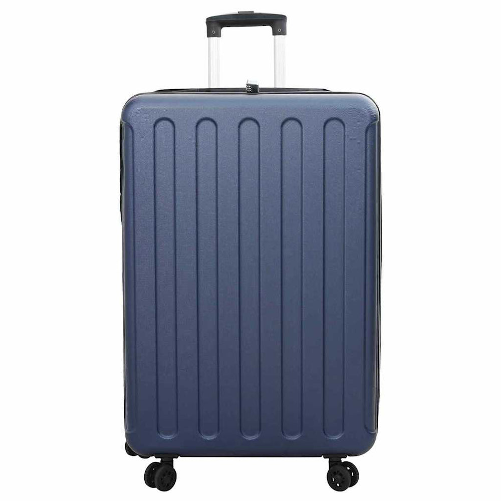 Dunkelblauer ABS-Koffer mit Schloss, 76 cm