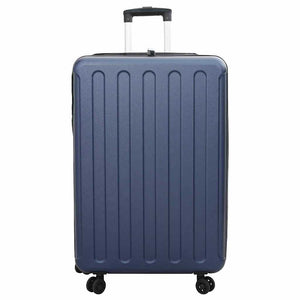 Dunkelblauer ABS-Koffer mit Schloss, 76 cm