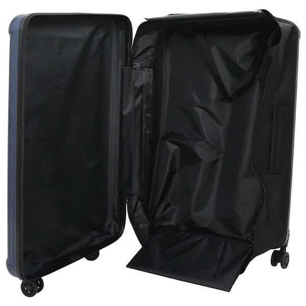Dunkelblauer ABS-Koffer mit Schloss, 76 cm