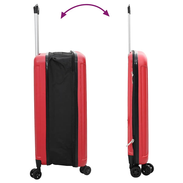 Roter Koffer mit Schloss, 55,5 cm