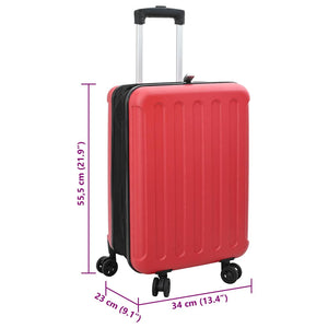 Roter Koffer mit Schloss, 55,5 cm