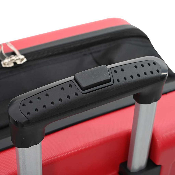 Roter ABS-Koffer mit Schloss, 66 cm