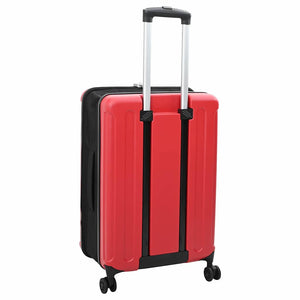 Roter ABS-Koffer mit Schloss, 66 cm