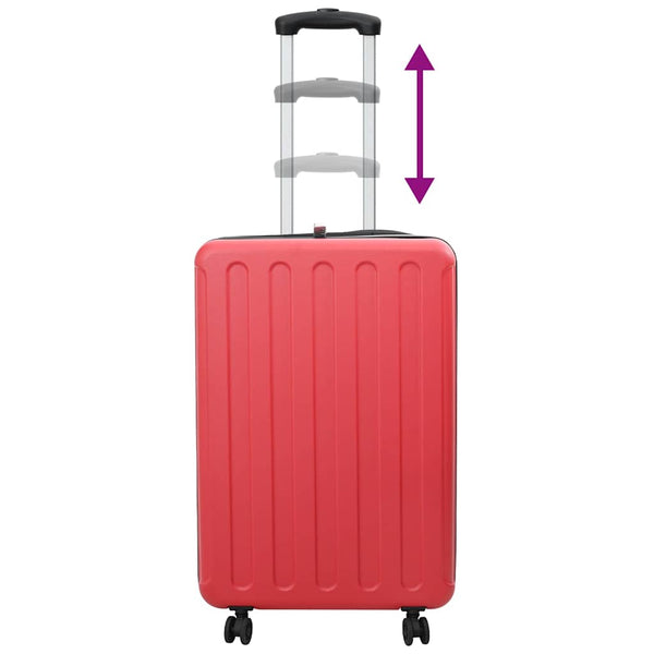 Roter ABS Koffer mit Schloss 50x30x76 cm