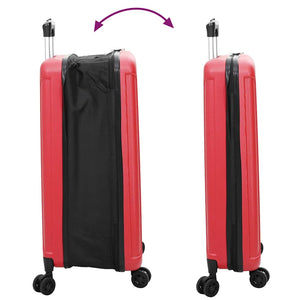 Roter ABS Koffer mit Schloss 50x30x76 cm