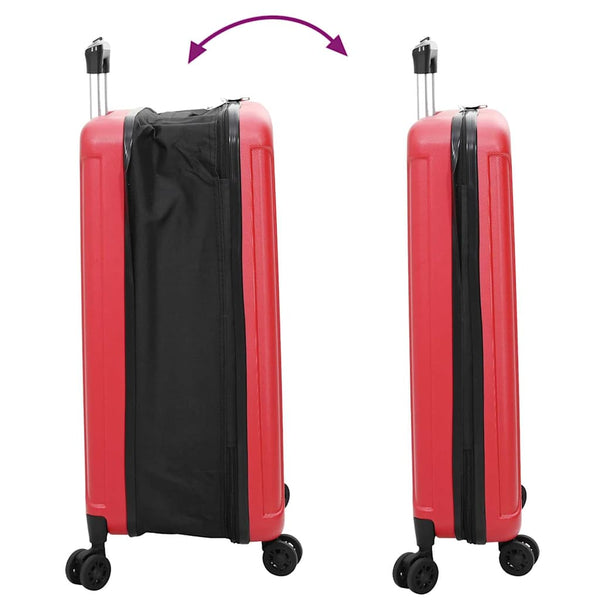 Roter ABS Koffer mit Schloss 50x30x76 cm