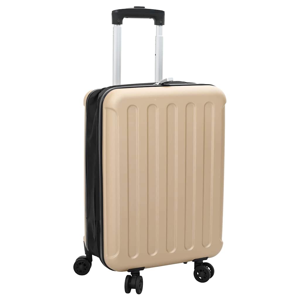Champagnerfarbener Koffer mit Schloss, 55,5 cm