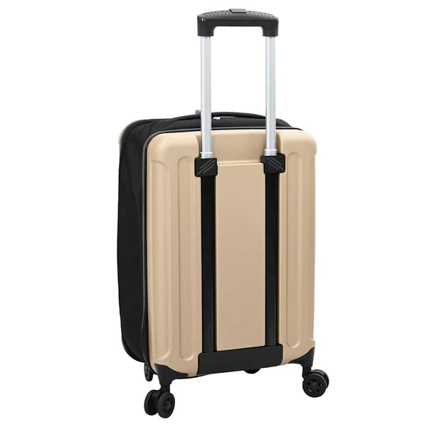 Champagnerfarbener Koffer mit Schloss, 55,5 cm