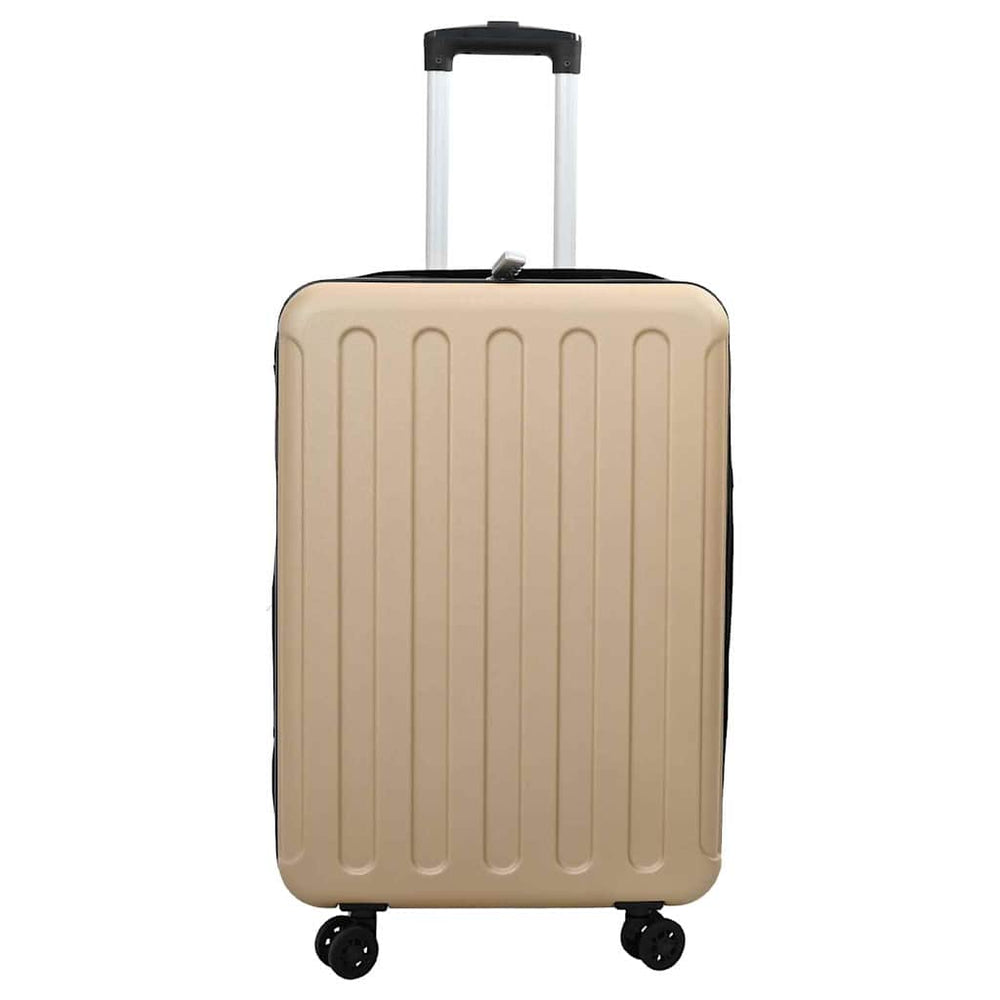 Champagnerfarbener Koffer mit Schloss, 55,5 cm