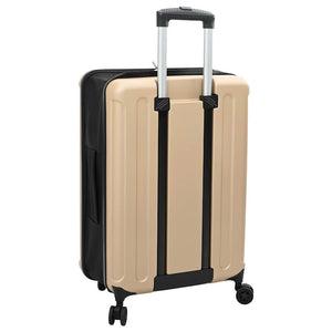 Champagnerfarbener Koffer mit Schloss, 66 cm