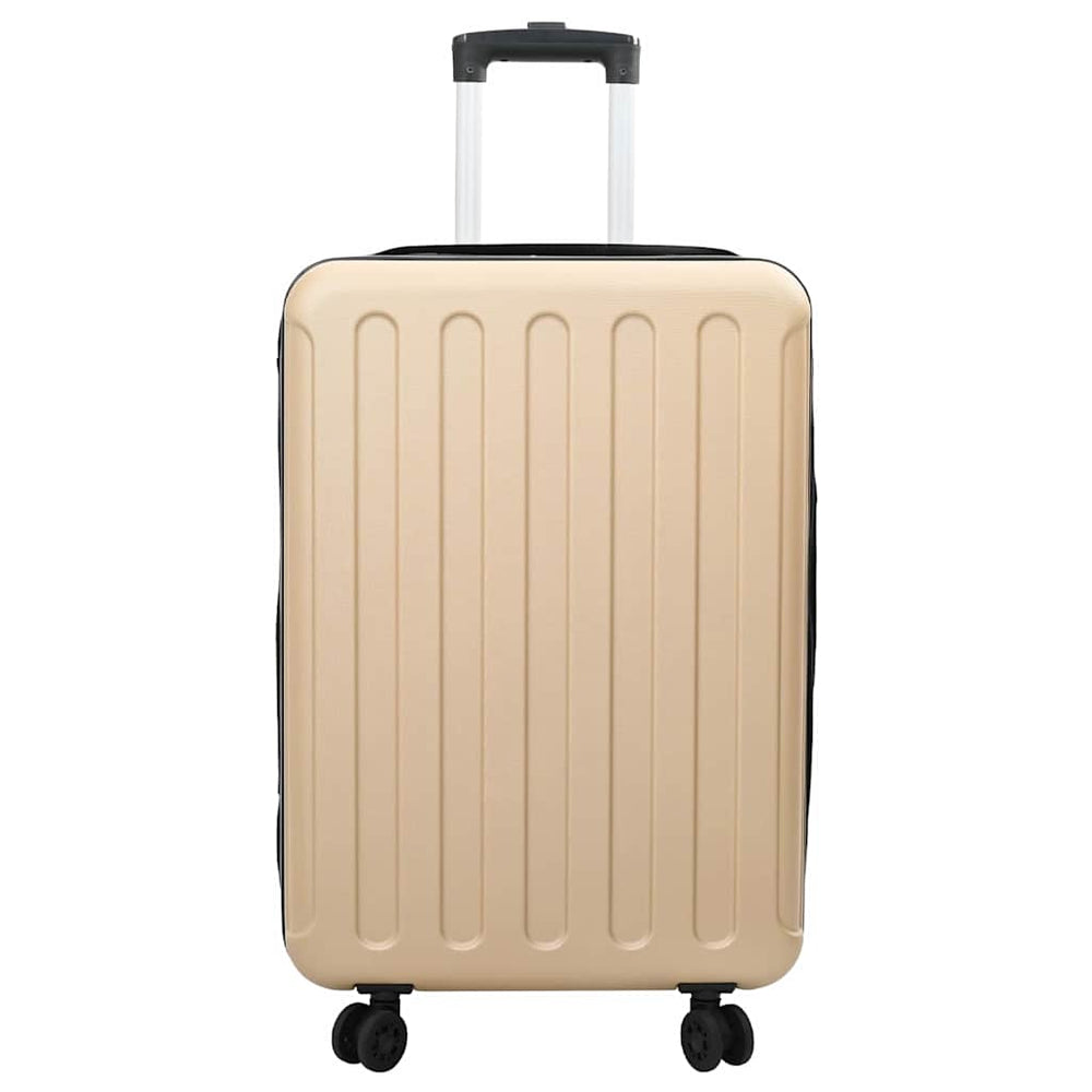 Champagnerfarbener Koffer mit Schloss, 66 cm
