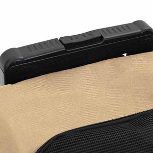 vidaXL Chariot 3-en-1 pour animaux de compagnie sable 48x32x(57-106) cm tissu Oxford