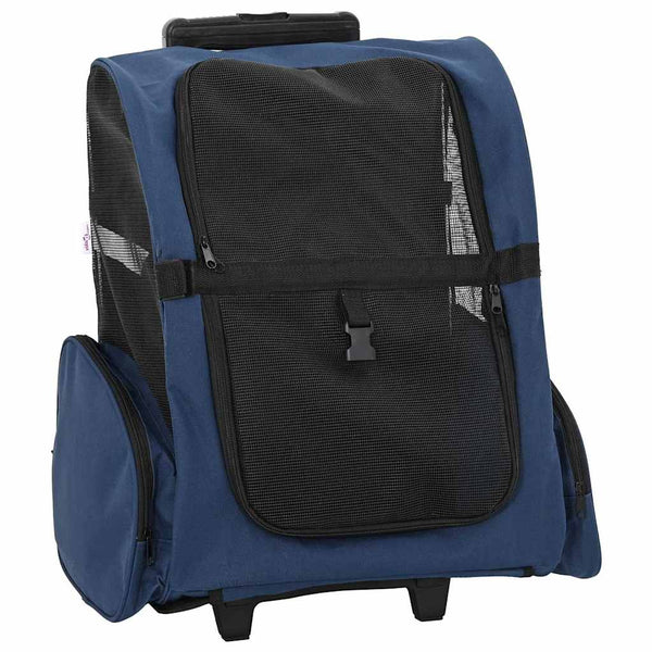 3-in-1 Haustiertrolley Blau