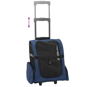 3-in-1 Haustiertrolley Blau