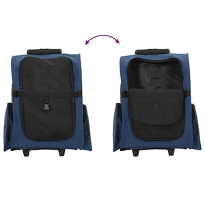 3-in-1 Haustiertrolley Blau