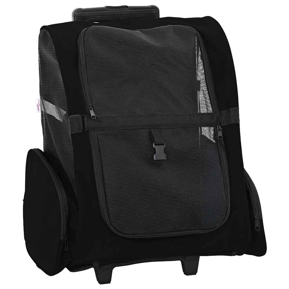 3-in-1 Haustier Trolley Schwarz