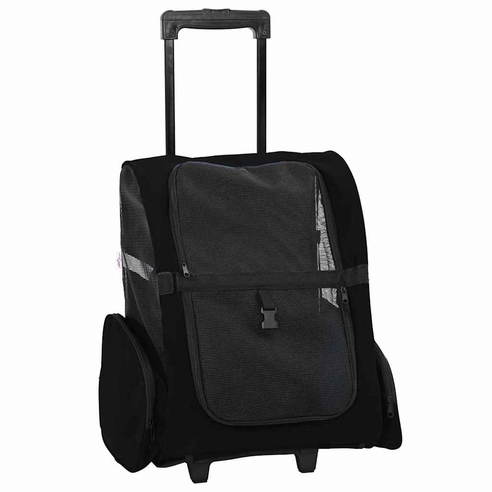 3-in-1 Haustier Trolley Schwarz