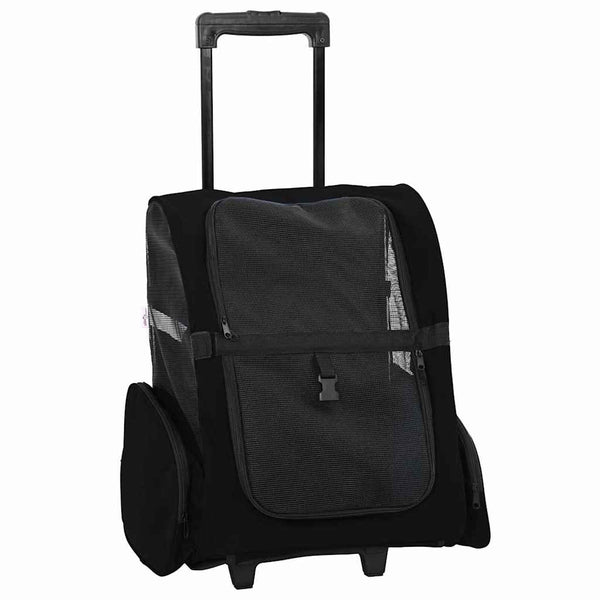 vidaXL Chariot pour animaux de compagnie 3 en 1 Noir 48x32x(57-106) cm Tissu Oxford
