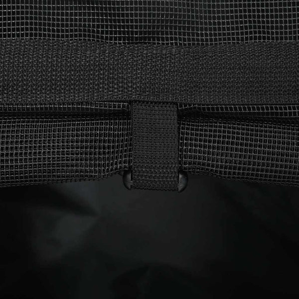 vidaXL Chariot pour animaux de compagnie 3 en 1 Noir 48x32x(57-106) cm Tissu Oxford