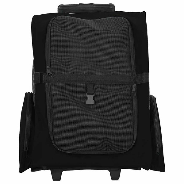 vidaXL Chariot pour animaux de compagnie 3 en 1 Noir 48x32x(57-106) cm Tissu Oxford