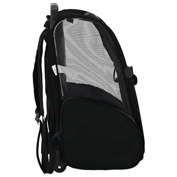 vidaXL Chariot pour animaux de compagnie 3 en 1 Noir 48x32x(57-106) cm Tissu Oxford