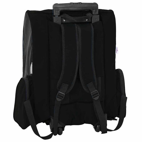 vidaXL Chariot pour animaux de compagnie 3 en 1 Noir 48x32x(57-106) cm Tissu Oxford