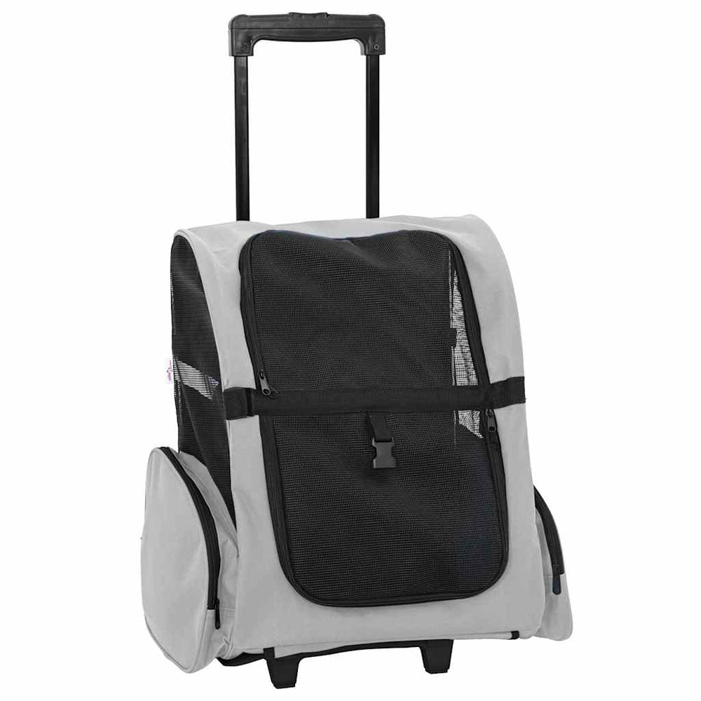 3-in-1 Haustiertrolley Grau
