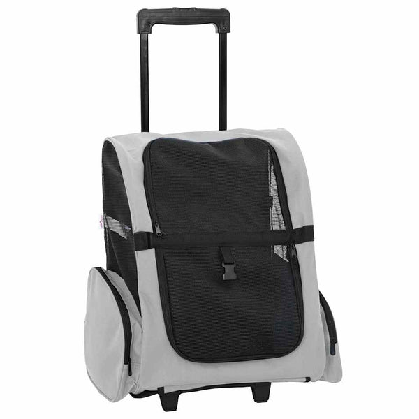 3-in-1 Haustiertrolley Grau