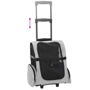 3-in-1 Haustiertrolley Grau