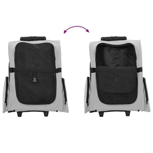 3-in-1 Haustiertrolley Grau