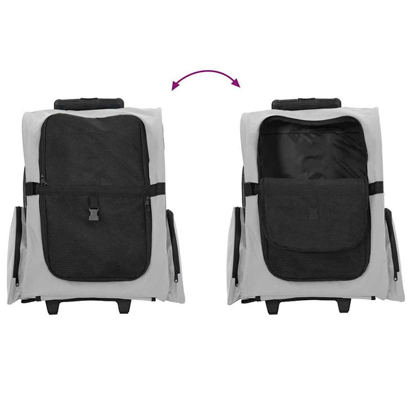 3-in-1 Haustiertrolley Grau