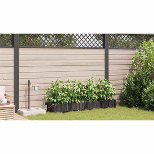 Garten Pflanzgefäß 4er Set Braun