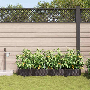 Garten Pflanzgefäß 4er Set Braun