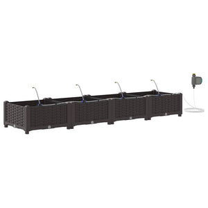 Garten Pflanzgefäß 4er Set Braun