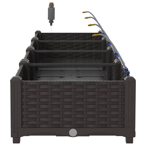 Garten Pflanzgefäß 4er Set Braun